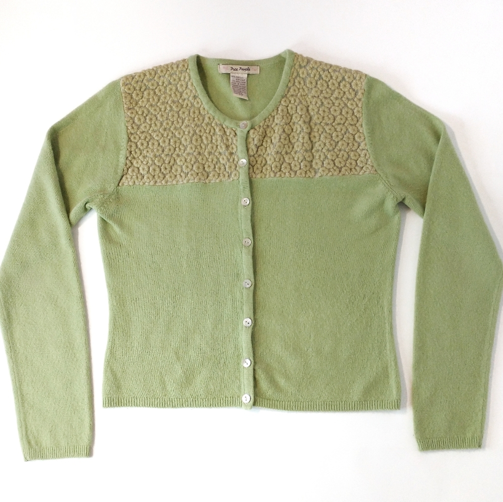 FREE PEOPLE SMALL MUTED LIME GREEN